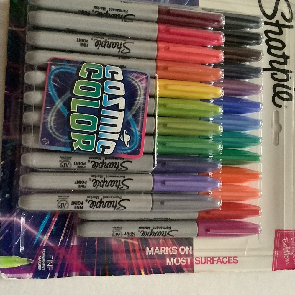 Fine Point Permanent Markers - Assorted Colors - Picture 2 of 4